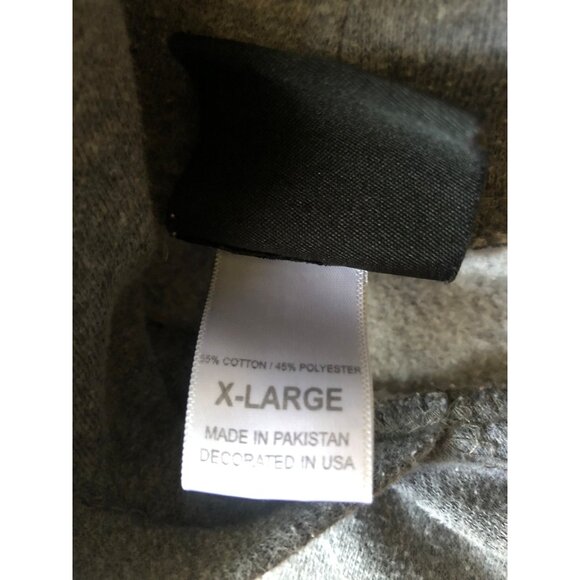 Jurassic Park Logo Hoodie X-Large Universal Studios Cotton/Polyester Blend Gray - Picture 3 of 7